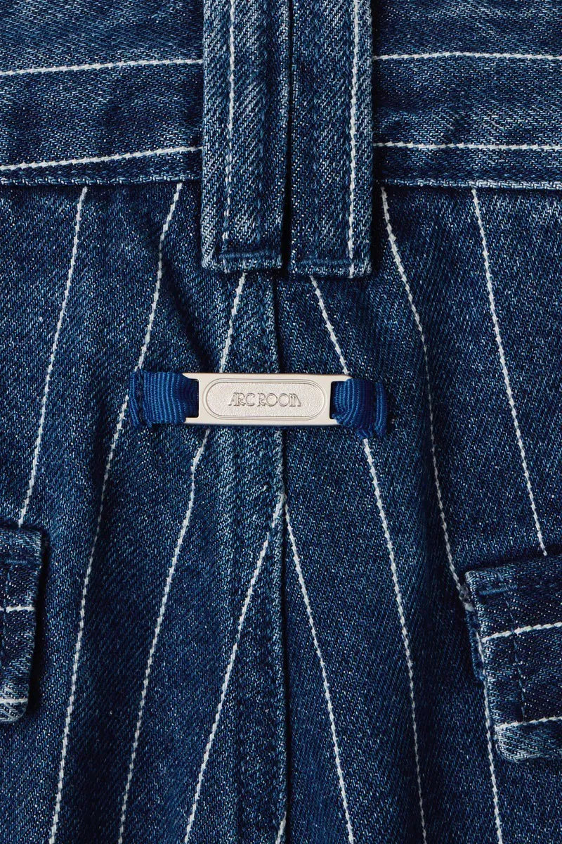 ARC STIRPED BALLOON DENIM