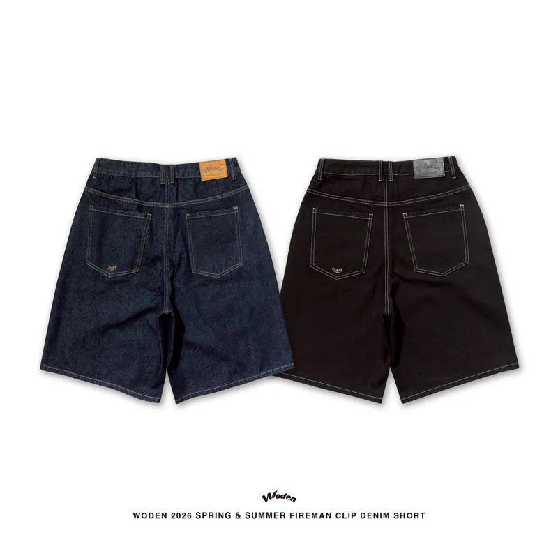 WODEN 2026 Spring & Summer Fireman 026 Clip Denim Shorts