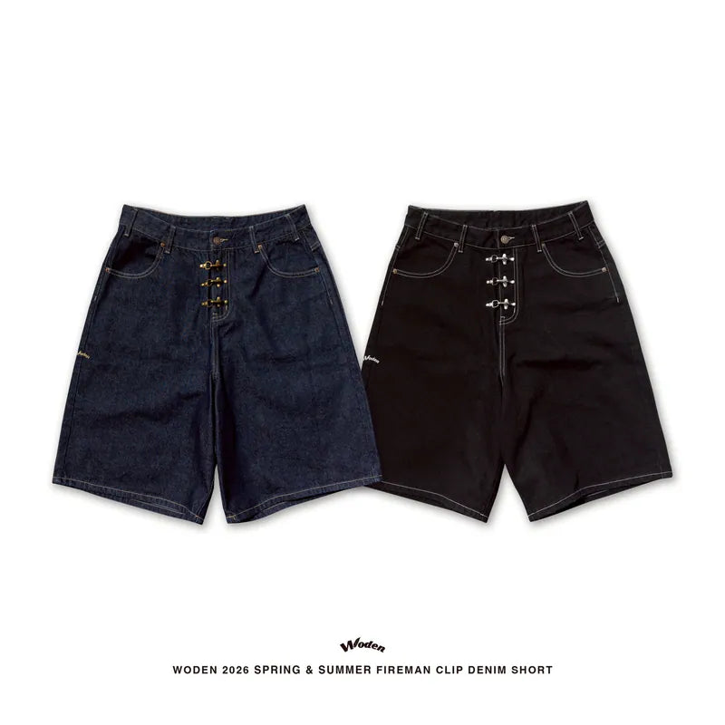 WODEN 2026 Spring & Summer Fireman 026 Clip Denim Shorts