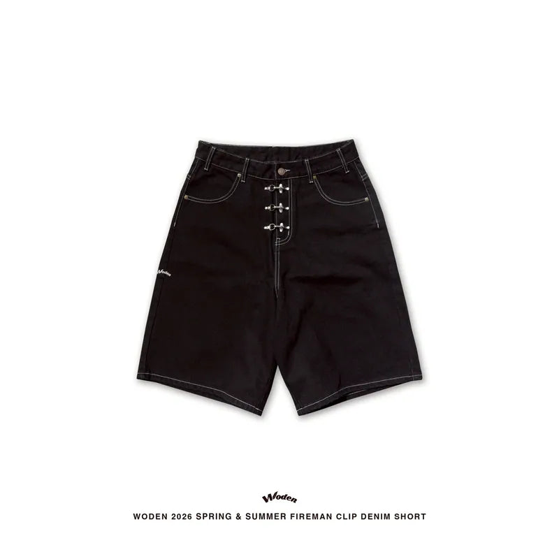 WODEN 2026 Spring & Summer Fireman 026 Clip Denim Shorts
