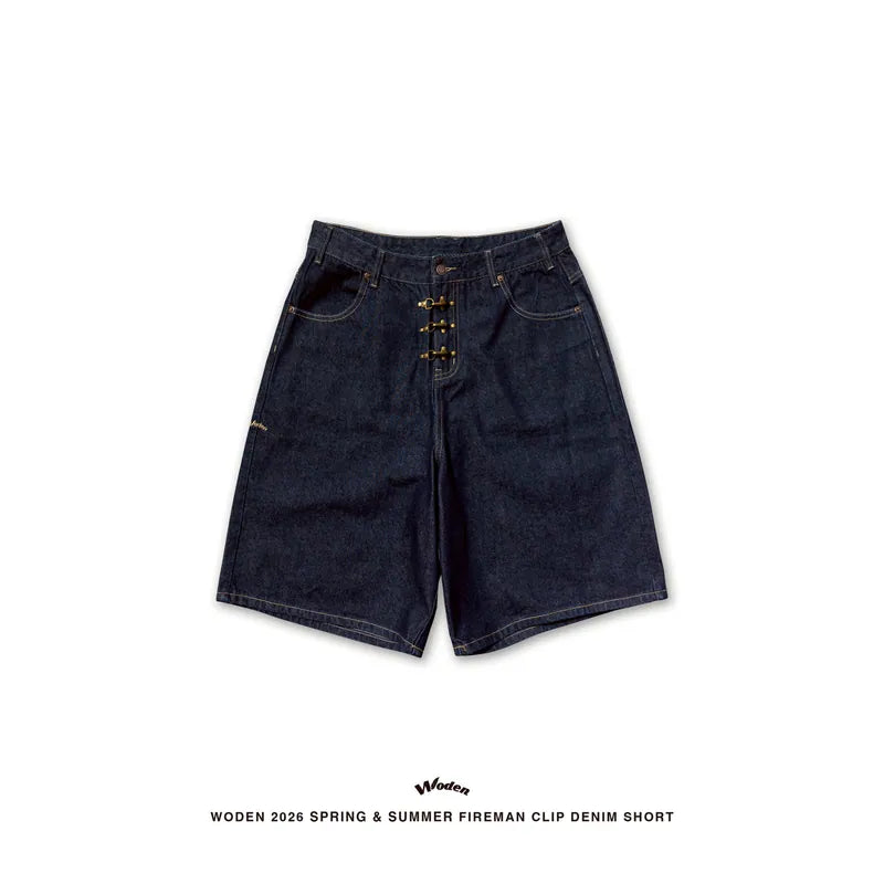 WODEN 2026 Spring & Summer Fireman 026 Clip Denim Shorts