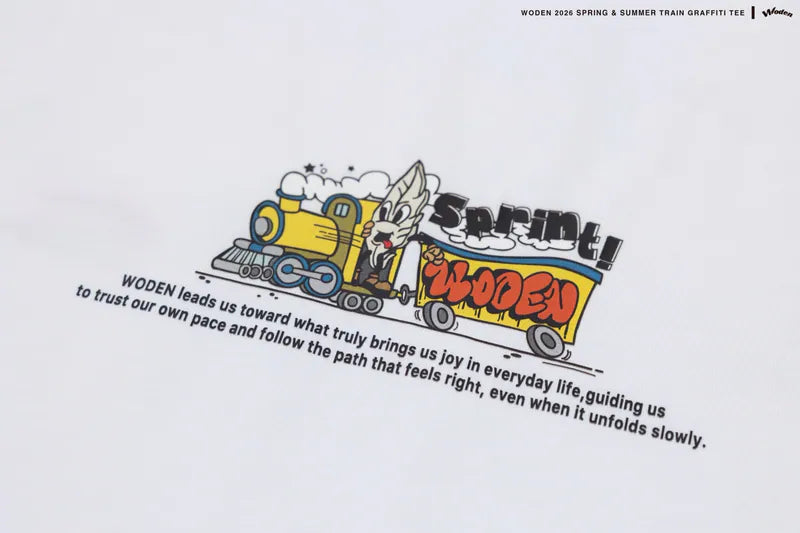 WODEN 2026 Spring & Summer 025 Train Graffiti Tee