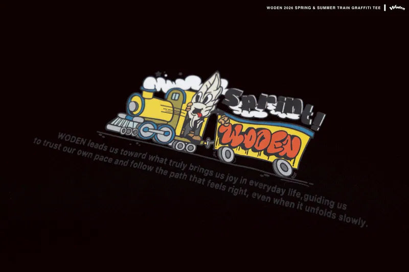 WODEN 2026 Spring & Summer 025 Train Graffiti Tee