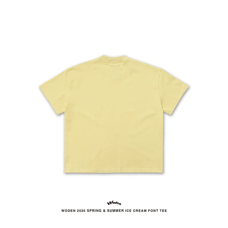 WODEN 2026 Spring & Summer 028 Ice Cream Font Tee