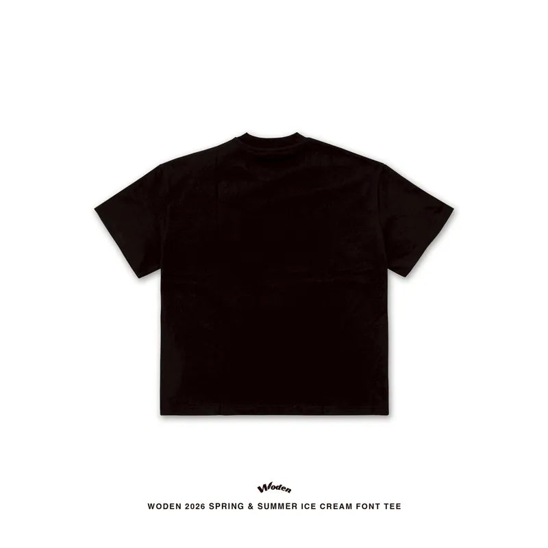 WODEN 2026 Spring & Summer 028 Ice Cream Font Tee