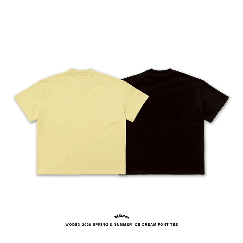 WODEN 2026 Spring & Summer 028 Ice Cream Font Tee