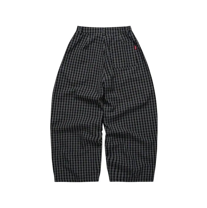 PUSH PUSH GINGHAM WIDE PANTS