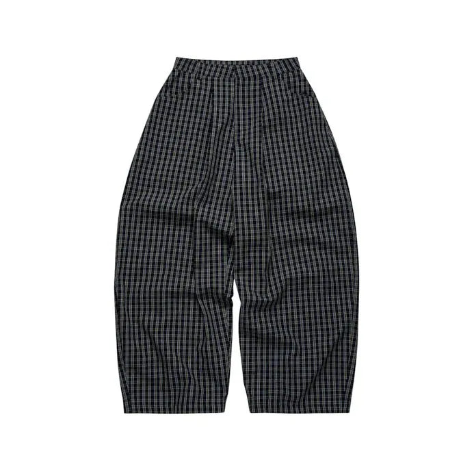 PUSH PUSH GINGHAM WIDE PANTS