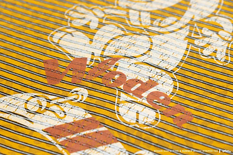WODEN 2026 Spring & Summer 032 Mouse Striped Tee