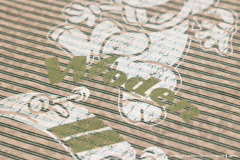 WODEN 2026 Spring & Summer 032 Mouse Striped Tee