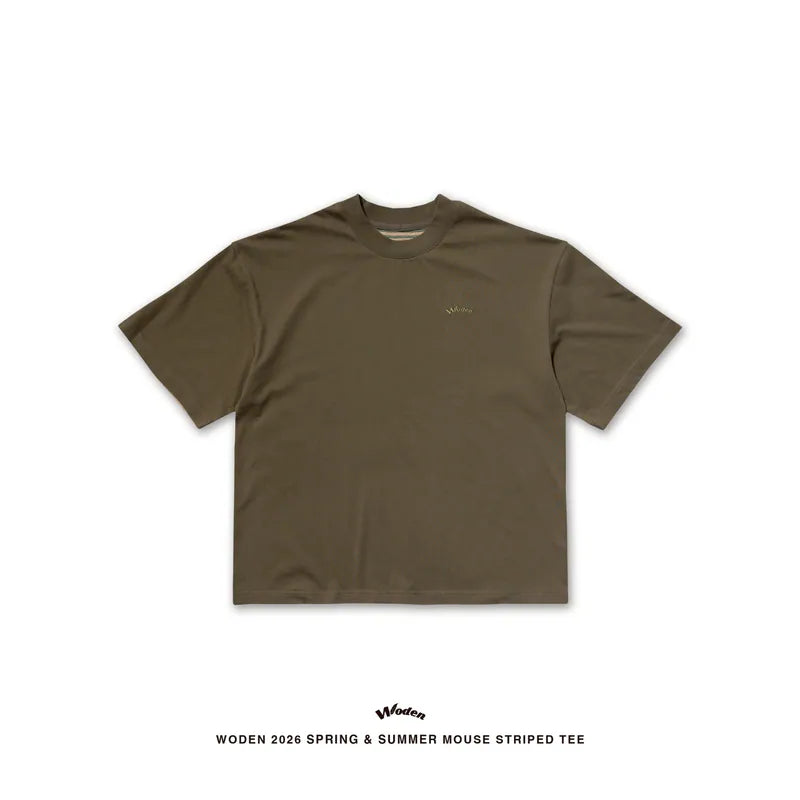 WODEN 2026 Spring & Summer 032 Mouse Striped Tee