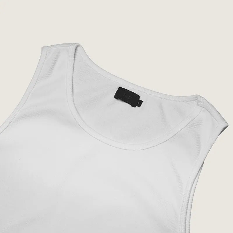 P.B.P - EMBROIDERY TANK TOP - OFF WHITE