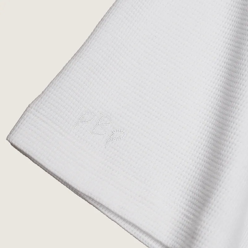 P.B.P - EMBROIDERY WAFFLE TANK TOP - OFF WHITE