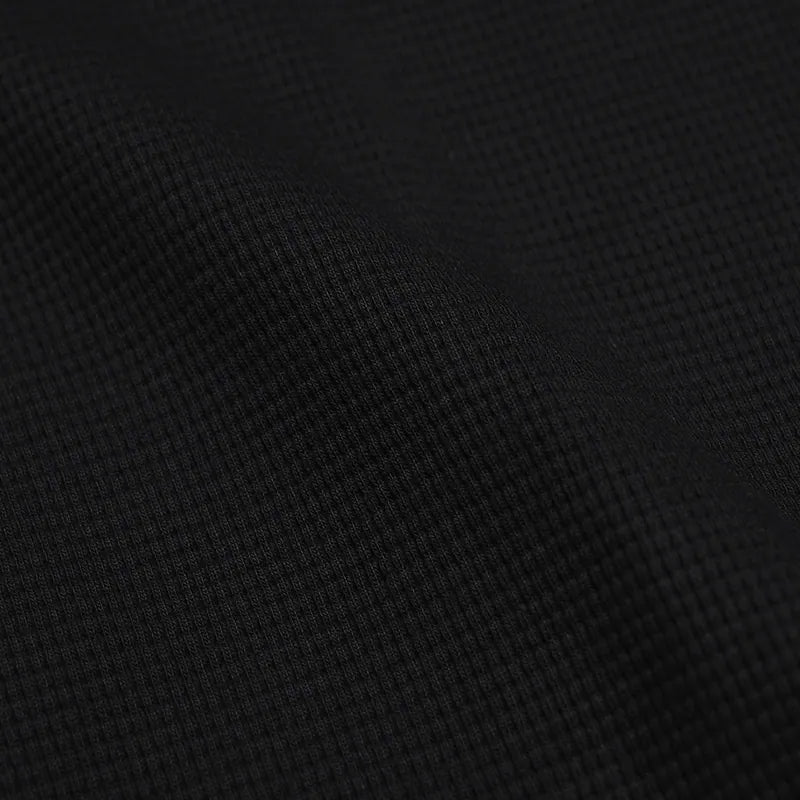 P.B.P - EMBROIDERY WAFFLE TANK TOP - BLACK