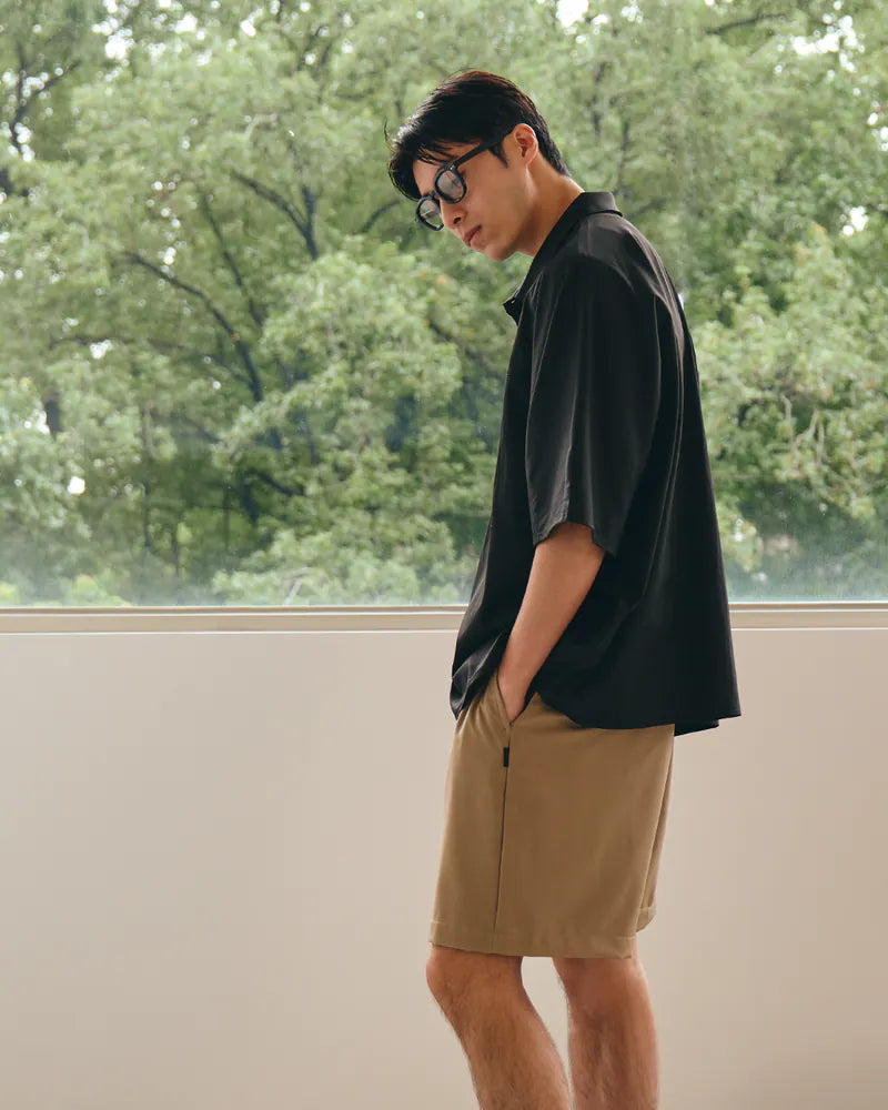 P.B.P - SEERSUCKER SHORTS - SAND