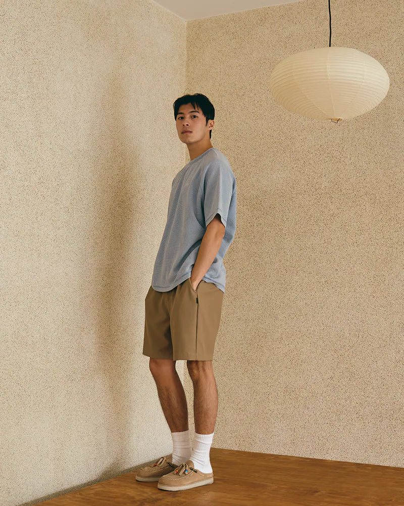 P.B.P - SEERSUCKER SHORTS - SAND