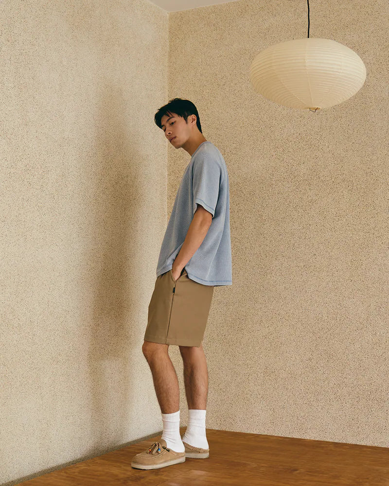 P.B.P - SEERSUCKER SHORTS - SAND
