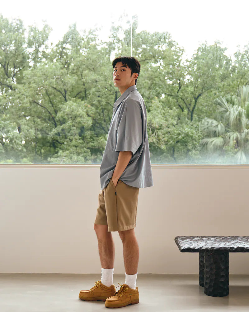 P.B.P - SEERSUCKER SHORTS - SAND
