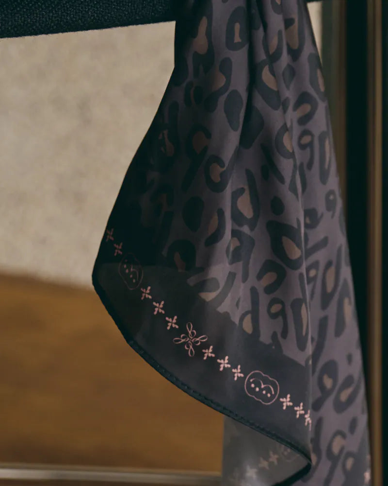 P.B.P - LEOPARD BANDANA - GRAY
