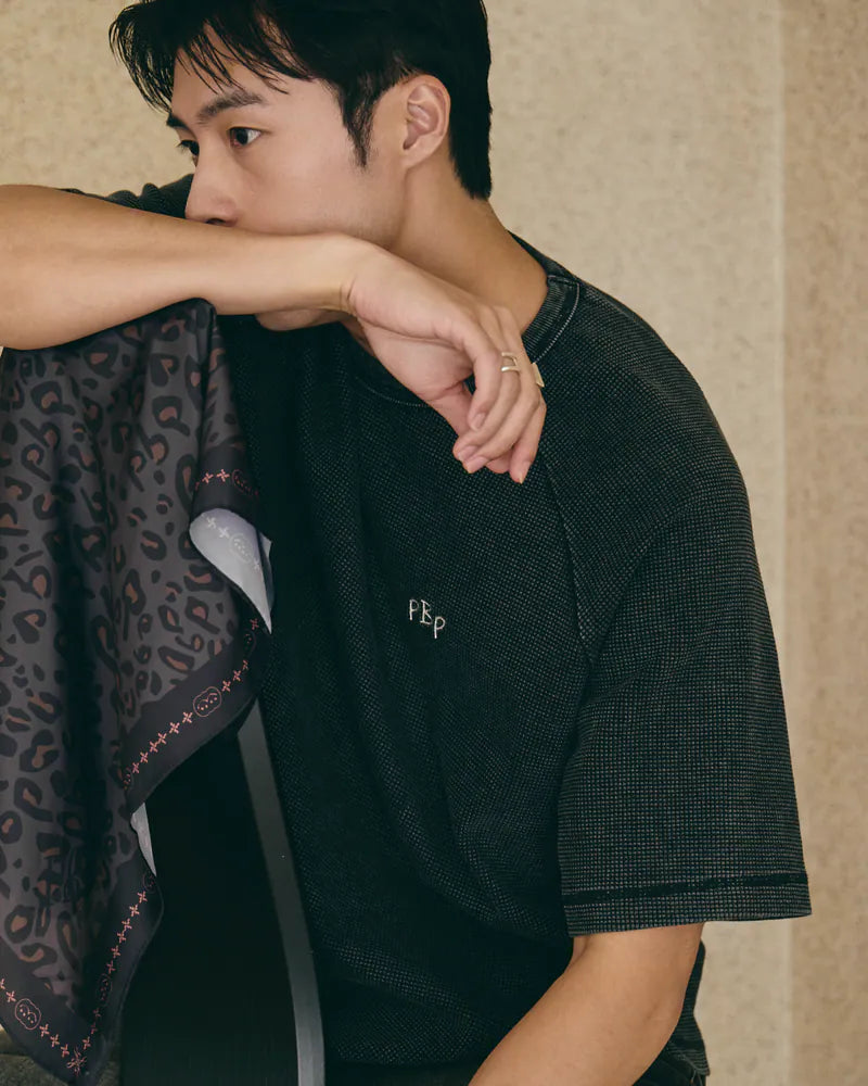 P.B.P - LEOPARD BANDANA - GRAY