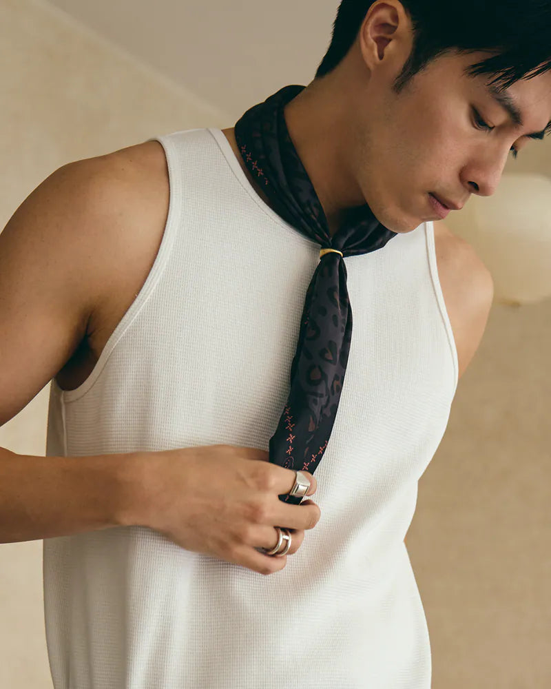P.B.P - LEOPARD BANDANA - GRAY