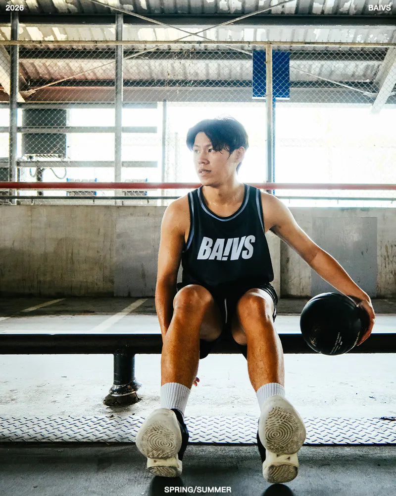 BAIVS Hybrid Reversible JERSEY - 黑/淺灰