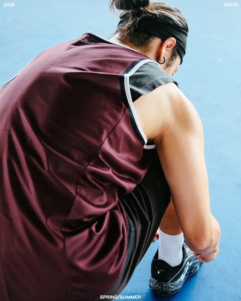 BAIVS Hybrid Reversible JERSEY - 酒紅/奶油白