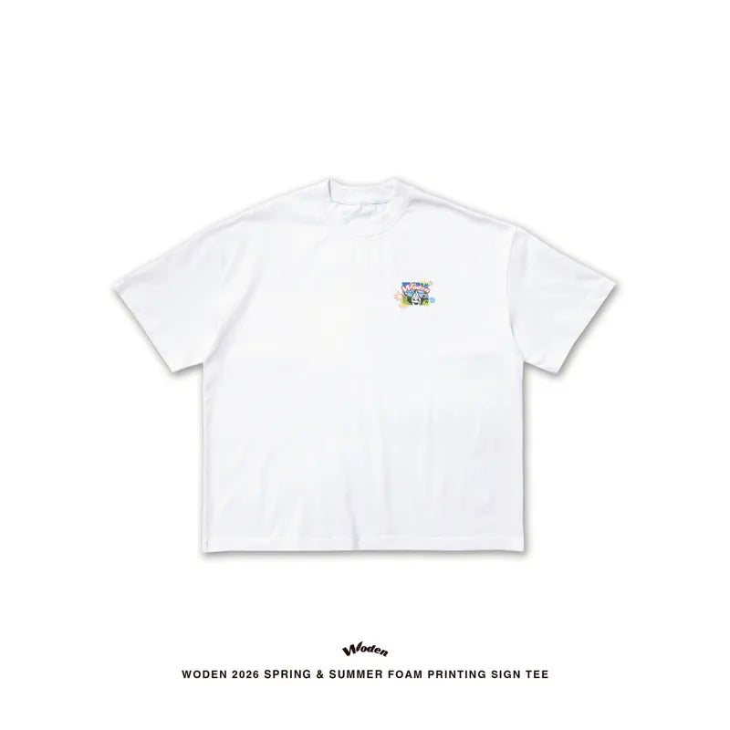 WODEN 2026 Spring & Summer 034 Foam Printing Sign Tee