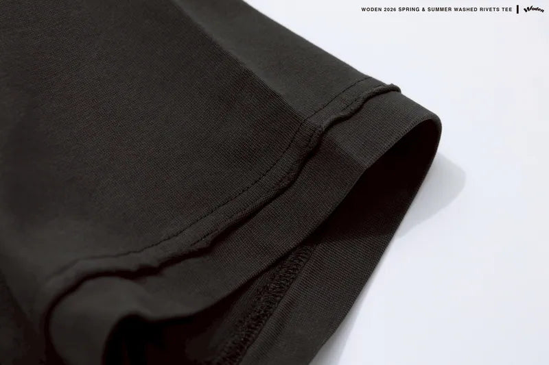 WODEN 2026 Spring & Summer 035 Washed Rivets Tee