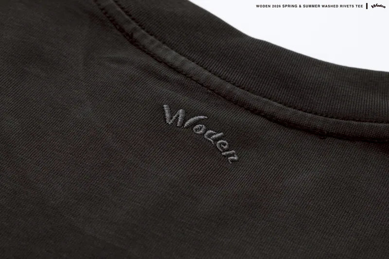 WODEN 2026 Spring & Summer 035 Washed Rivets Tee