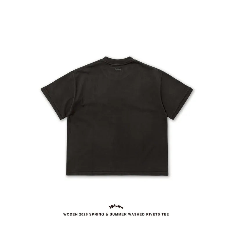 WODEN 2026 Spring & Summer 035 Washed Rivets Tee