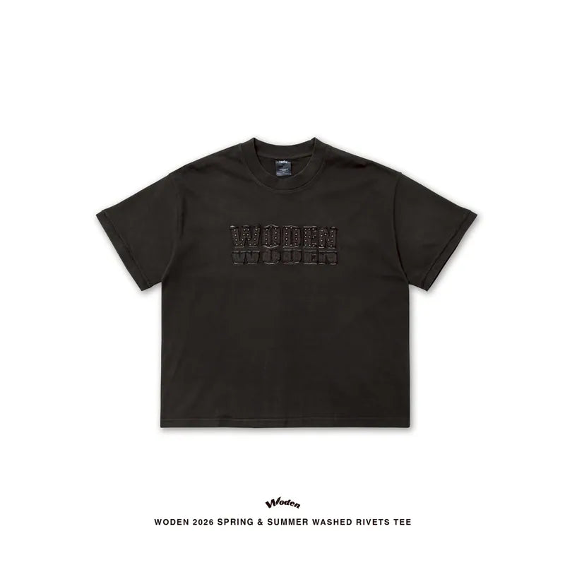 WODEN 2026 Spring & Summer 035 Washed Rivets Tee