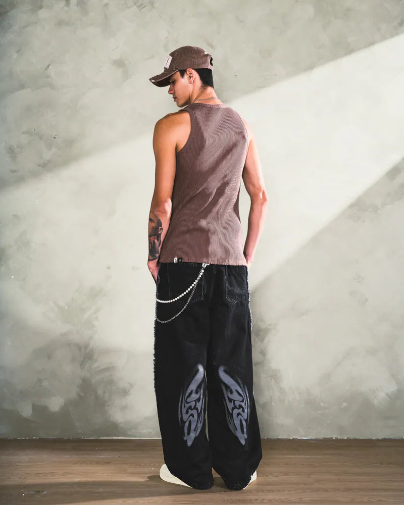 ARC TANK TOP - BROWN