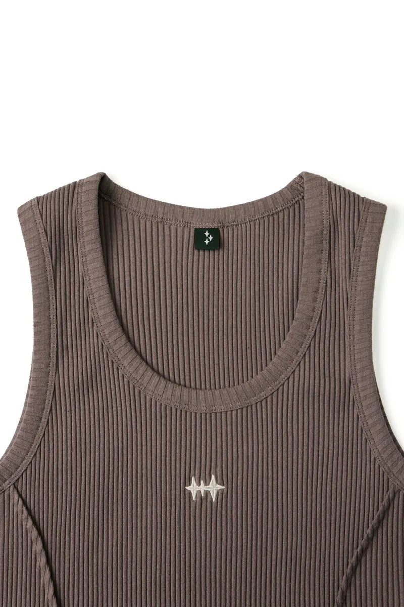 ARC TANK TOP - BROWN