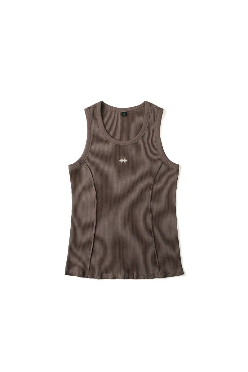 ARC TANK TOP - BROWN