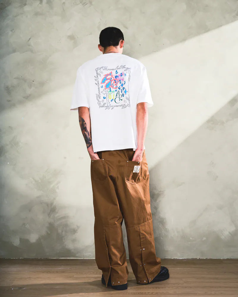 ARC BURNT STELLAR ARC TEE - WHITE
