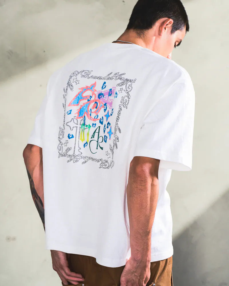 ARC BURNT STELLAR ARC TEE - WHITE