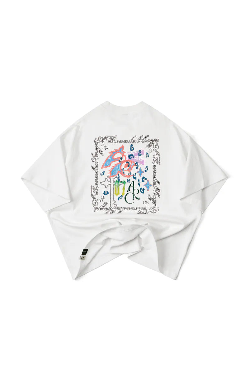 ARC BURNT STELLAR ARC TEE - WHITE
