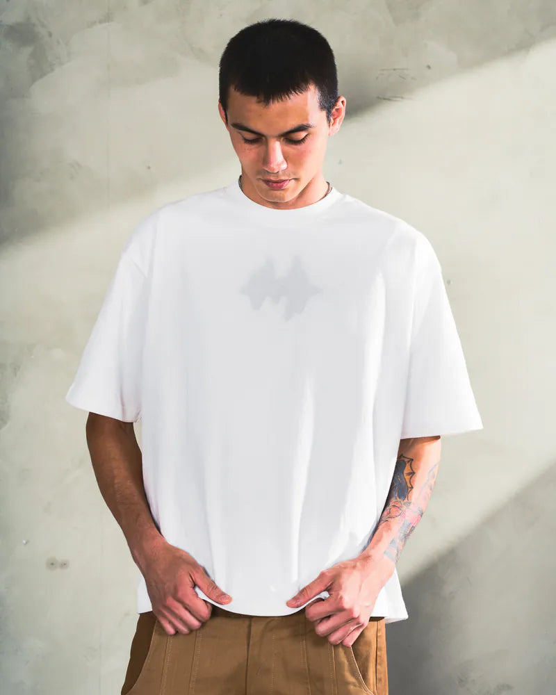 ARC BURNT STELLAR ARC TEE - WHITE
