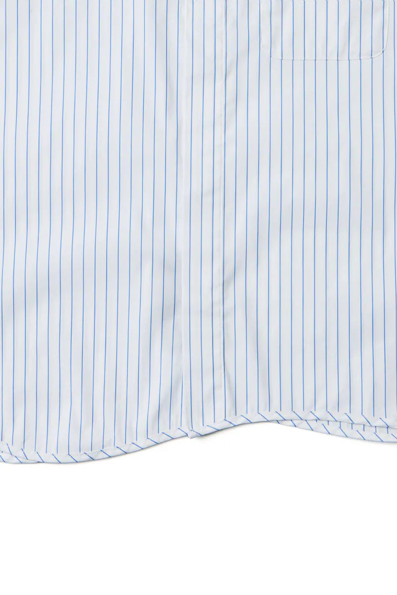 ARC STRIPED CURSIVE SHIRT - WHITE