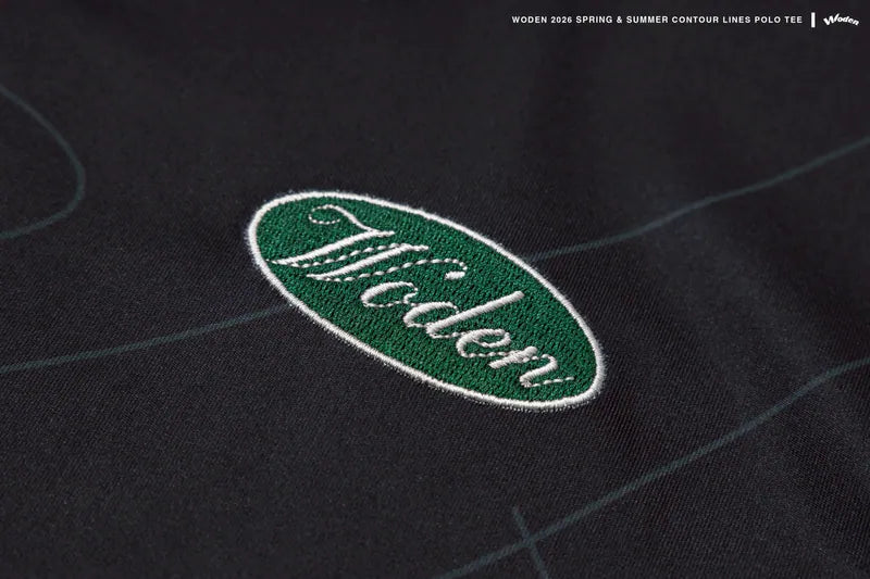 WODEN 2026 Spring & Summer 037 Contour Lines Polo Tee