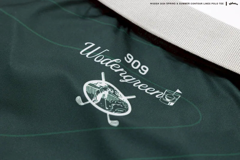 WODEN 2026 Spring & Summer 037 Contour Lines Polo Tee