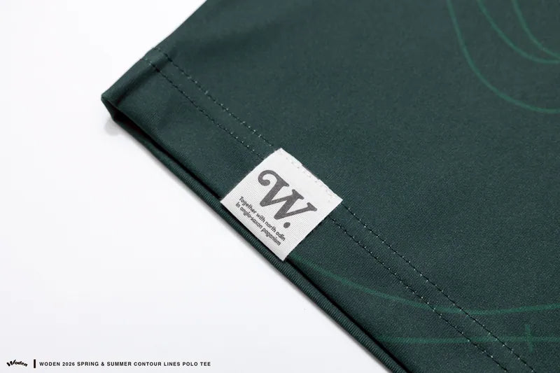 WODEN 2026 Spring & Summer 037 Contour Lines Polo Tee