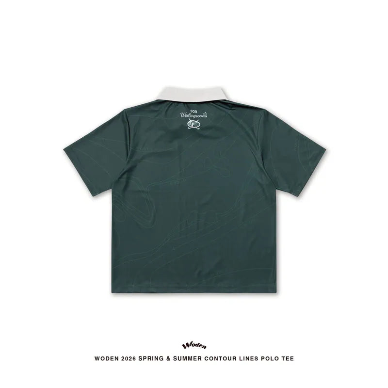 WODEN 2026 Spring & Summer 037 Contour Lines Polo Tee