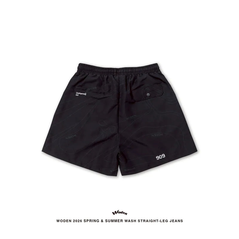 WODEN 2026 Spring & Summer 038 Contour Lines Nylon Shorts