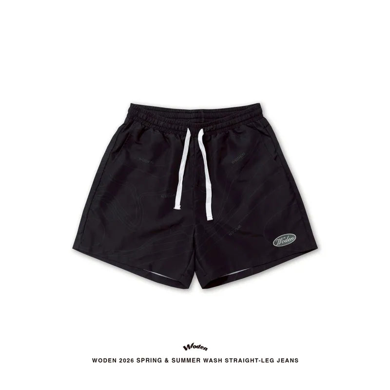 WODEN 2026 Spring & Summer 038 Contour Lines Nylon Shorts