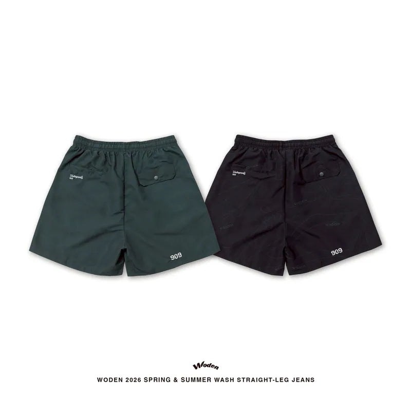 WODEN 2026 Spring & Summer 038 Contour Lines Nylon Shorts
