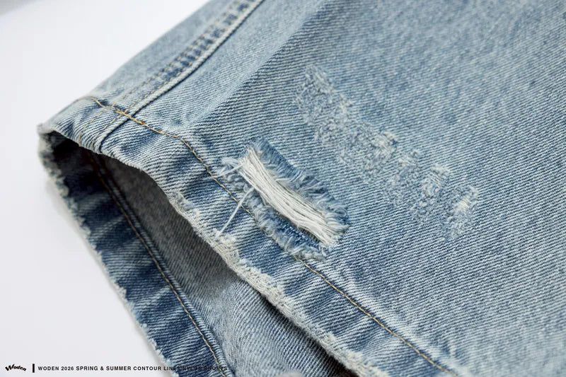 WODEN 2026 Spring & Summer 039 Wash Straight-leg Jeans