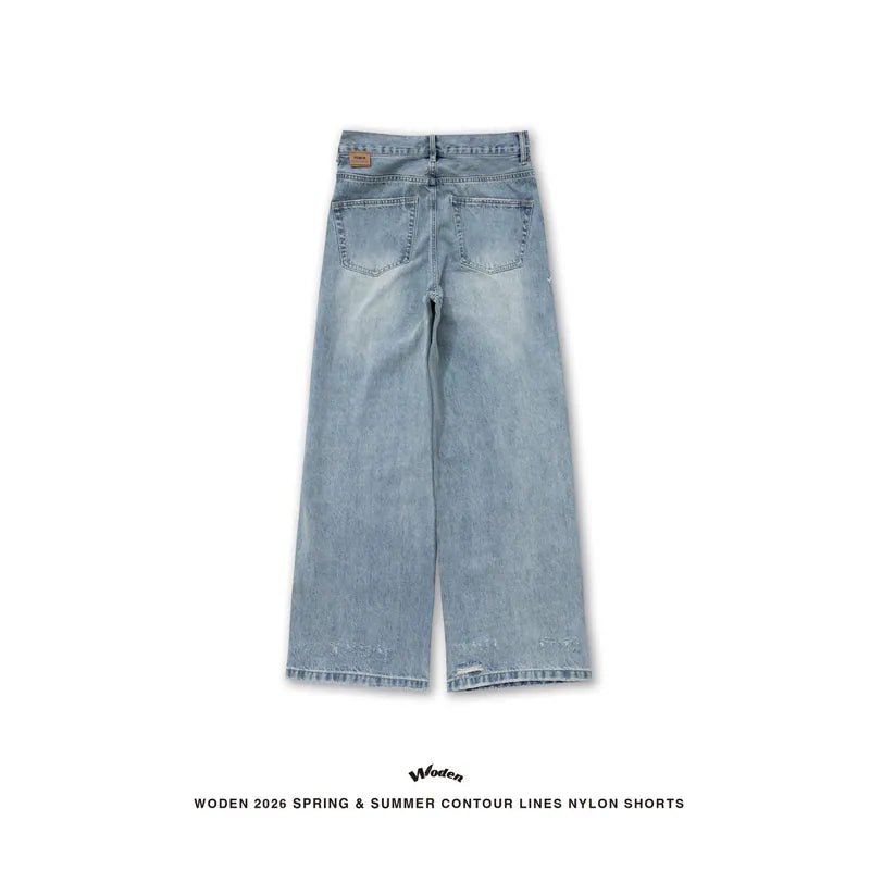 WODEN 2026 Spring & Summer 039 Wash Straight-leg Jeans