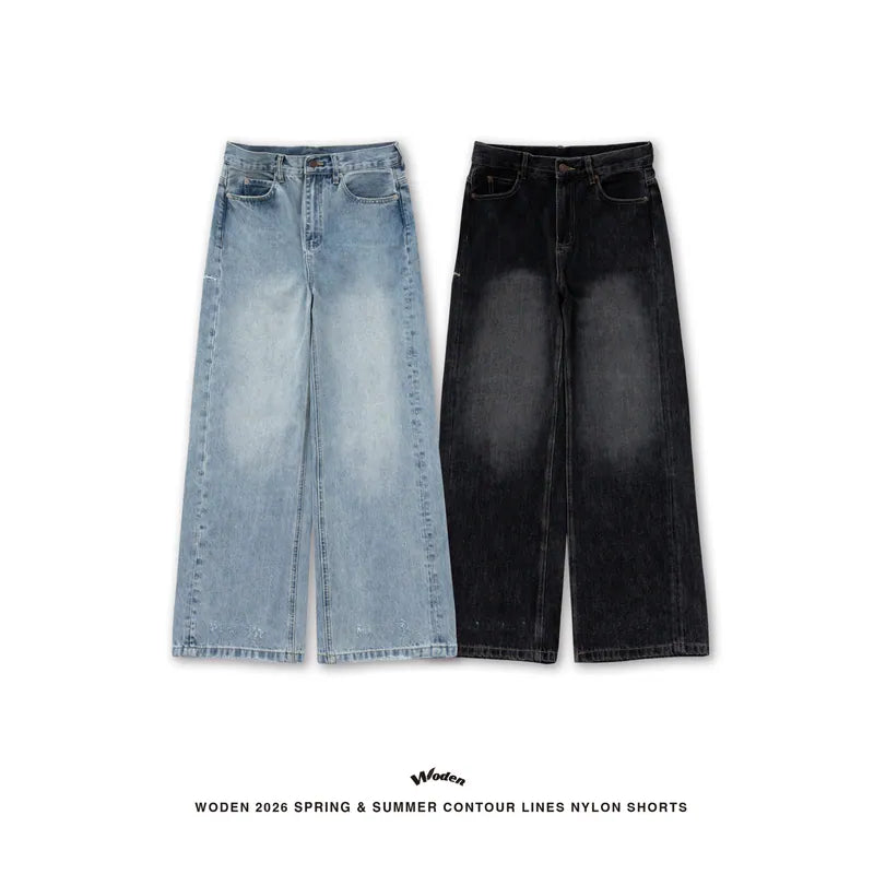 WODEN 2026 Spring & Summer 039 Wash Straight-leg Jeans